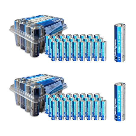 Westinghouse AA 1.5V Dynamo Alkaline Plastic Tub 48PK2 x 24 Pack Tubs WES-LR06-PB24-CB2